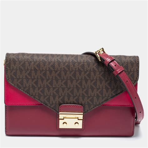 michael kors tri color purse|michael kors shoulder bag brown.